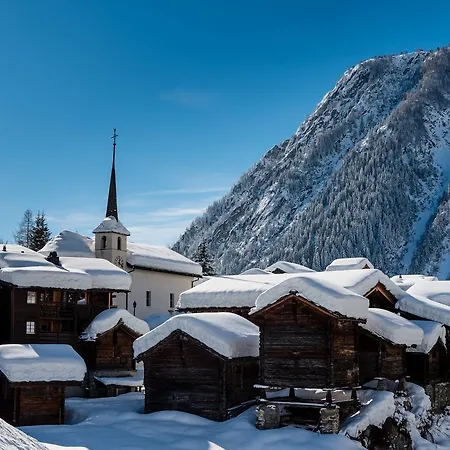 Ausblick Apartment Blatten bei Naters